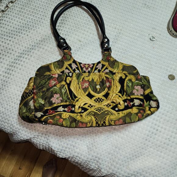 TALBOT TAPESTRY COLORFUL SATCHEL BAG - Picture 1 of 7